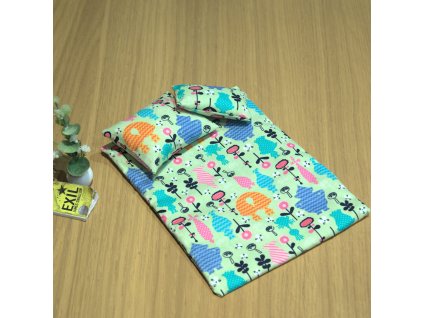 lozni souprava mala trollove zelena1