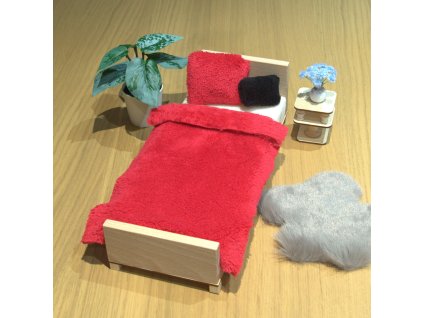 postel 32cm deka malinova1