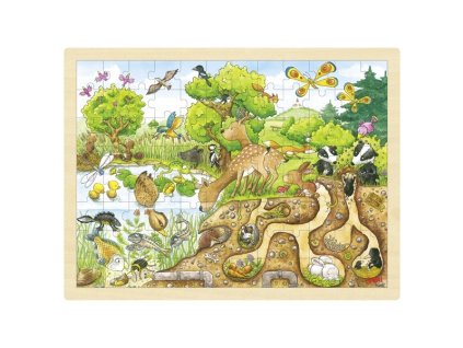 priroda drevene puzzle 96 dilu