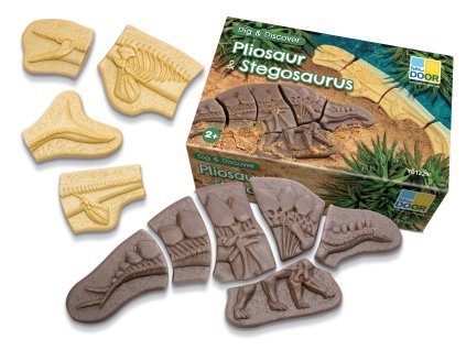 Yellow door - kostry Pliosaurus & Stegosaurus
