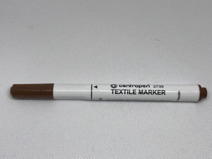 486 kreativne potreby fixky na textil hneda sikovny obchodik