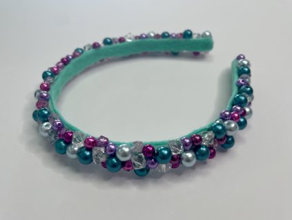 123 handmade doplnky koralkova celenka tyrkysova sikovny obchodik