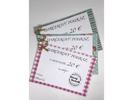 Darčekový poukaz 20€