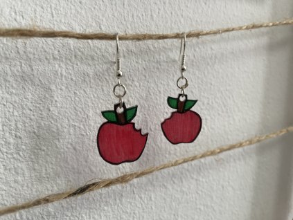 dop02 handmade doplnky nausnice zmrtovacia folia jablko sikovny obchodik