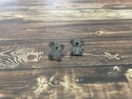 dop01 handmade doplnky nausnice zo zmrstovacej folie napichovacky koala sikovny obchodik 2