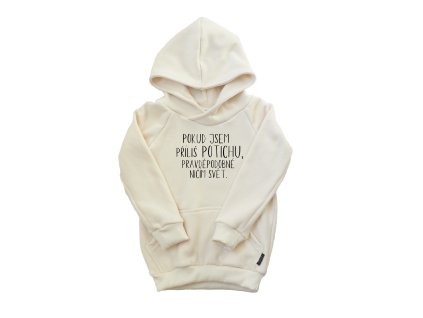 Mikina předek příliš potichu