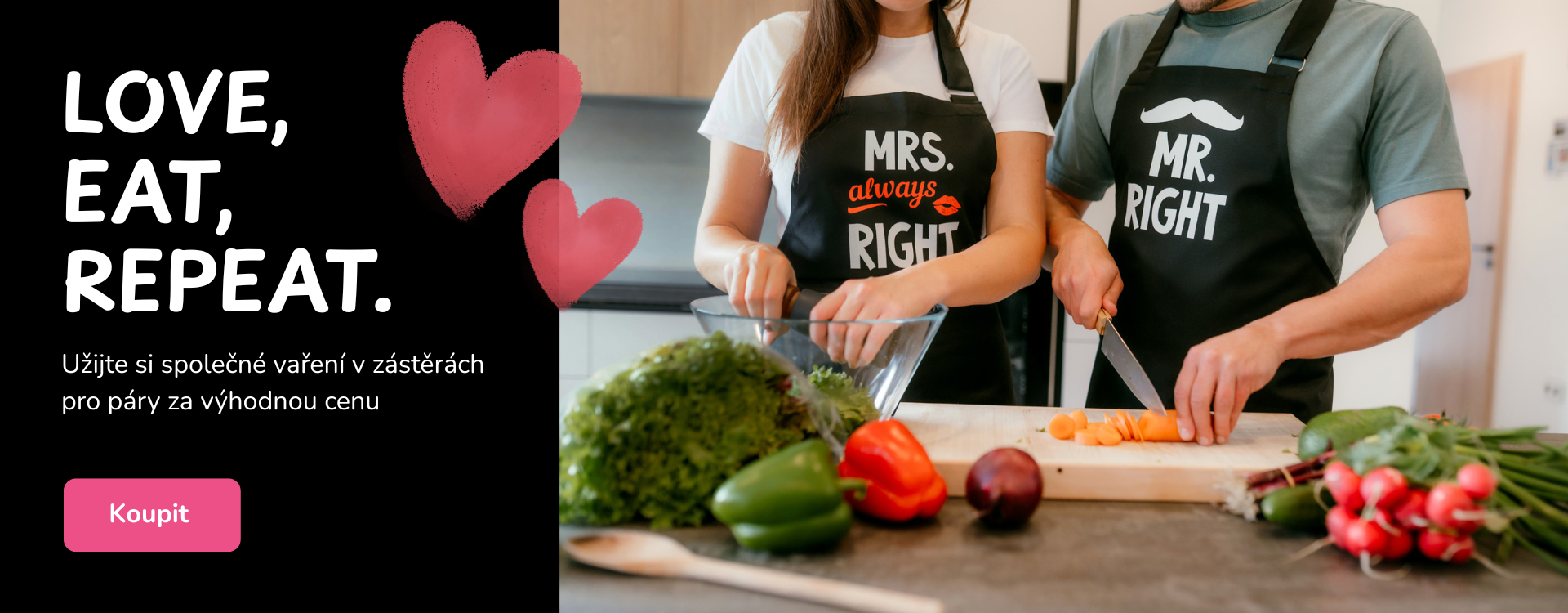 Zástěry Mr. a Mrs. Right