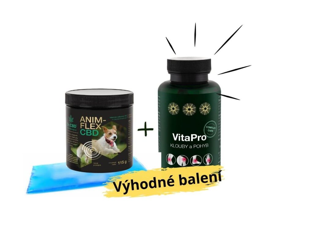 Dárková sada Anim-flex CBD a VitaPro Klouby a pohyb