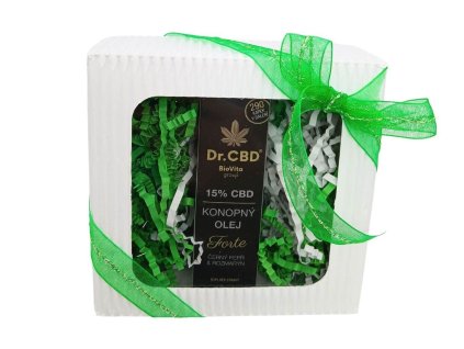 Dárek konopný olej Forte 15% CBD černý pepř a rozmarýn, 10 ml
