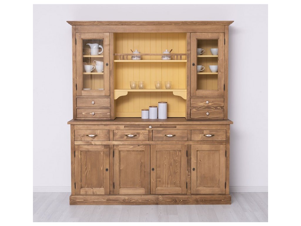 4 door sideboard 4 drawers 2 glass doors bas 4 drawers open space sup double colored