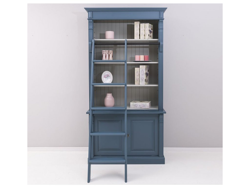 2 door bas bookcase sup open display case color ext p051 color int p077 double colored