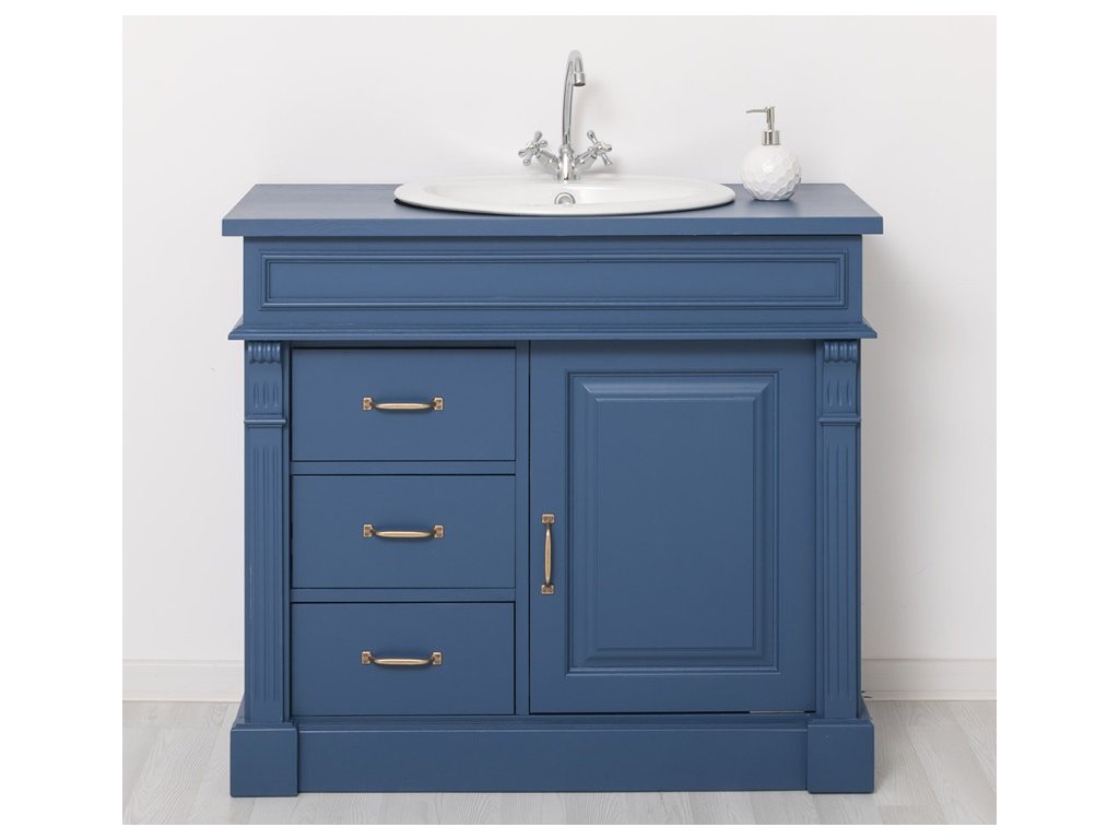 bathroom ornamental cabinet 3 drawers 1 door oak sink included the price color p113 paint