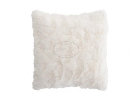 Polštář krémový FAUX FUR 1