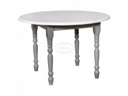 Dřevěný jídelní stůl rozkládací oválný PS-156