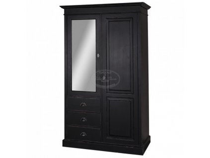 Dřevěná skříň se zrcadlem PS-361