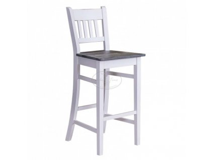 Židle barová dřevěná s opěrkou PS-380