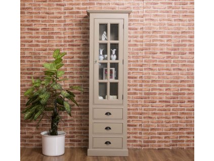 showcase with 1 glass door 3 drawers