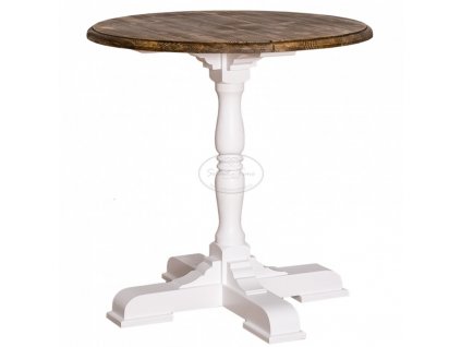 Dřevěný jídelní stůl kulatý PS-673