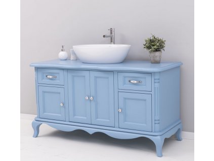chic bathroom furniture for vessel sink with 4 doors and 2 drawers (2)