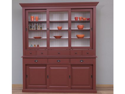 sideboard with 3 sliding doors 3 bas drawers 3 sliding glass doors 5 sup drawers (5)