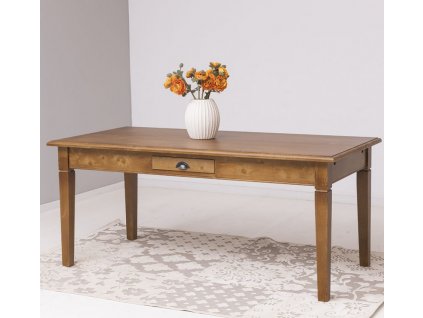 dining table 180x90 color p084 lacquer stained