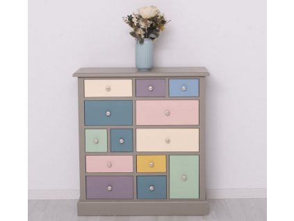 chest of drawers with 13 drawers color corp p030 drawers multicolor multicolor
