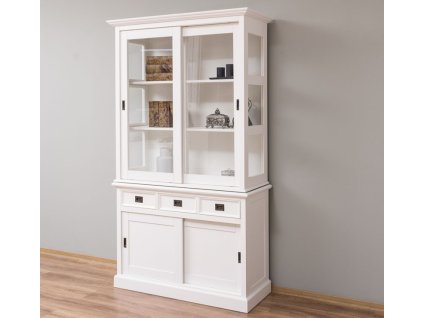 buffet cabinet with four sliding doors and three drawers 125 x 48 x 215 cm mdf (2)