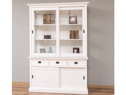 buffet cabinet with four sliding doors and three drawers 150 x 48 x 215 cm mdf