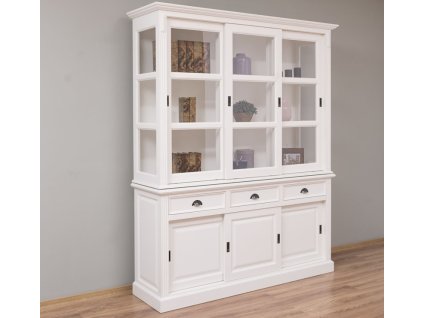 buffet cabinet with six sliding doors and three drawers 180 x 51 x 220 cm din mdf (1)