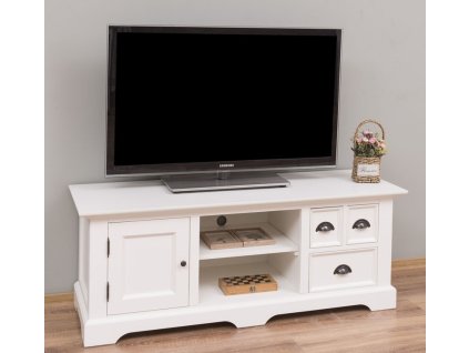 tv cabinet with one door and three drawers 146 x 50 x 54 cm mdf (1)