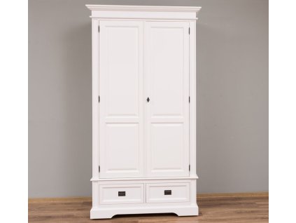 wardrobe with two doors and two drawers 119 x 61 x 220 cm mdf