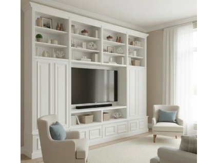 living room wall unit with tv space
