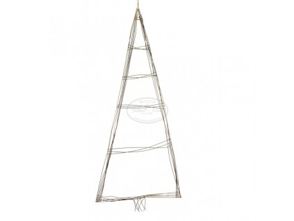 Závěsný vánoční stromek zlatý