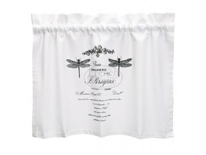 Záclonka  DRAGONFLY WHITE