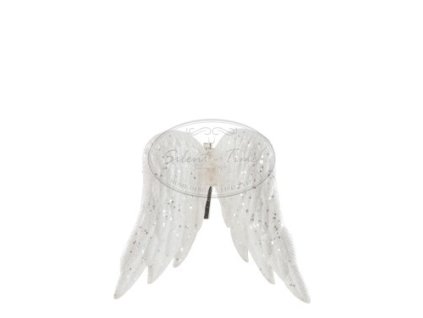 Andělská křídla bílá s flitry