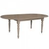 Dřevěný jídelní stůl rozkládací oválný PS-524