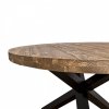 Dřevěný jídelní stůl kulatý LOFT PS-677