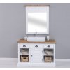 bathroom cabinet with 1 lamellar door the sink is included in the price frame mirror shutter
