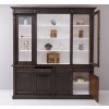 bookcase with 4 doors 4 bas drawers 2 glass doors ext p085 int p004 double color (2)