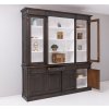 bookcase with 4 doors 4 bas drawers 2 glass doors ext p085 int p004 double color (3)