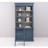 2 door bas bookcase sup open display case color ext p051 color int p077 double colored