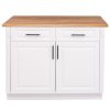 modular kitchen directoir 2 doors 2 drawers with top oak