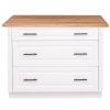 modular kitchen directoir 3 drawers with top oak