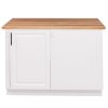 modular kitchen directoir corner left 1 door with top oak (2)