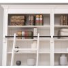 bookcase with six doors 300 x 40 x 240 cm mdf with ladder (3)