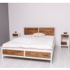 bed with dim 140x200 rustic haven (2)