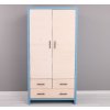 wardrobe 2 doors 3 drawers rustic haven (4)