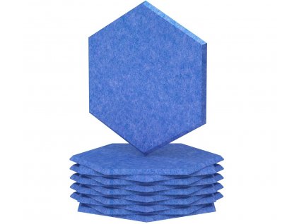 hexagon modra