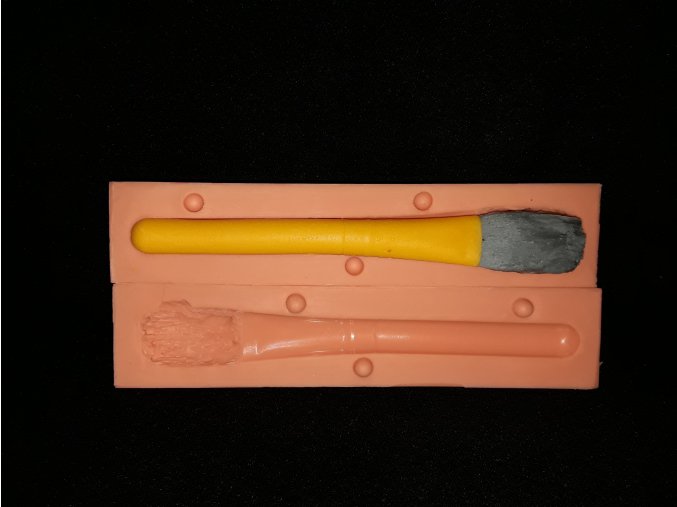 Silikonová formička kosmetický štětec 3222