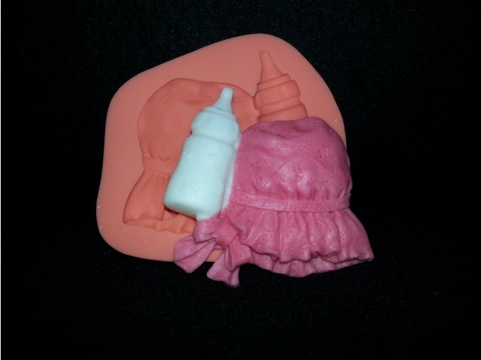 Silikonová formička dětský čepeček a lahvička 5090